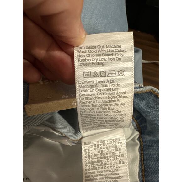 NWT Madewell 10" High-Rise Skinny Crop Denim Size W29 - Picture 10 of 11